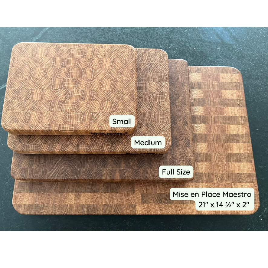 The Backbone: Handcrafted White Oak End Grain Cutting Board