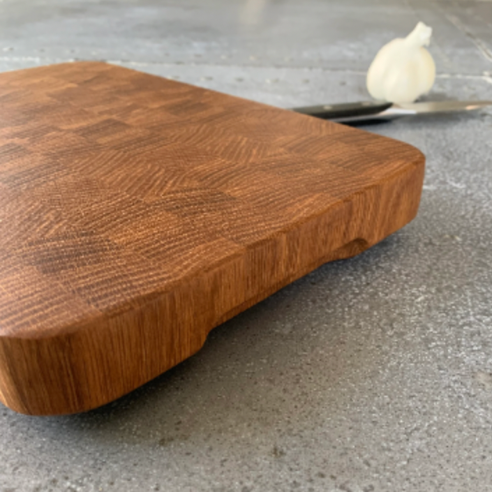 The Backbone: Handcrafted White Oak End Grain Cutting Board